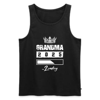 Oma 2025 Loading Grandma - Männer Premium Bio Tank Top - Schwarz - Vorne - AI Model Male 178 light (178cm)