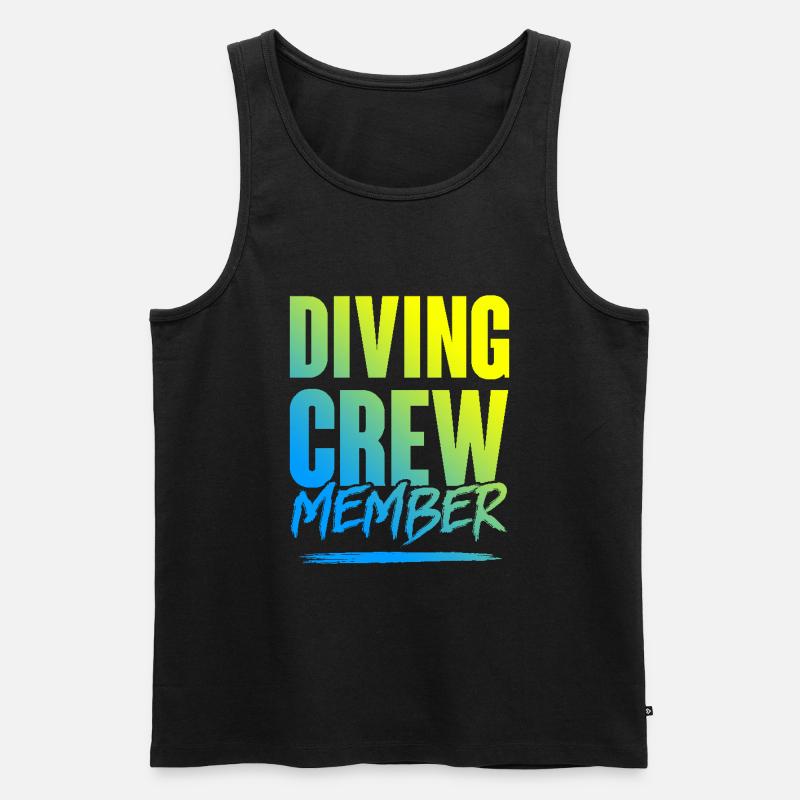Diving Crew - Männer Premium Bio Tank Top - Schwarz
