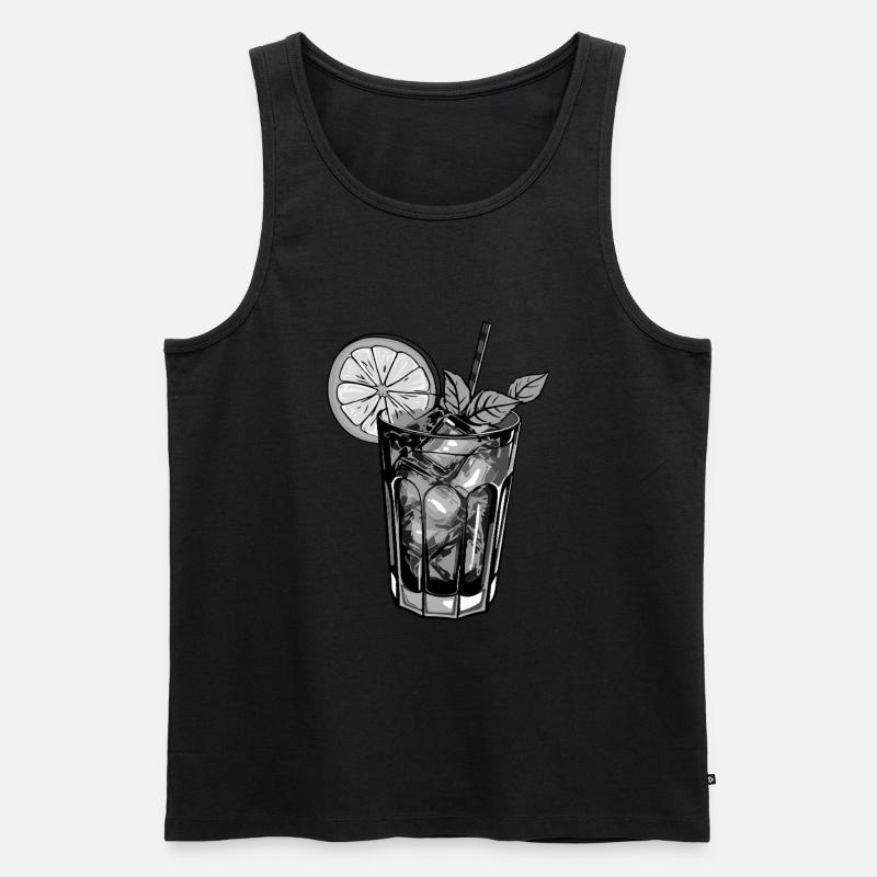 Limonade Getränk - Männer Premium Bio Tank Top - Schwarz