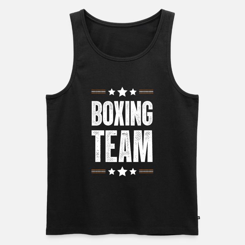 Boxing Team - Männer Premium Bio Tank Top - Schwarz