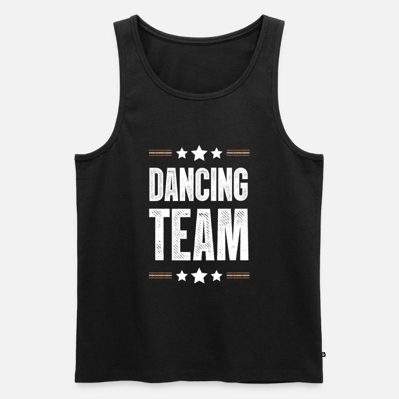 Dancing Team - Männer Premium Bio Tank Top - Schwarz