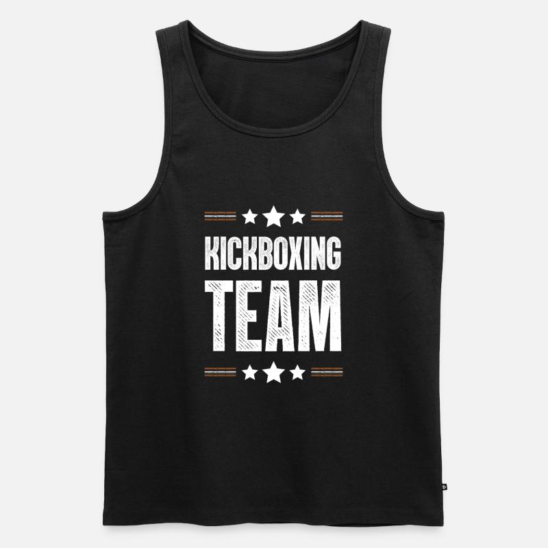 Kickboxing Team - Männer Premium Bio Tank Top - Schwarz