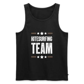 Équipe de kitesurf - Débardeur bio Premium Homme - noir - Devant - Michal (187cm)