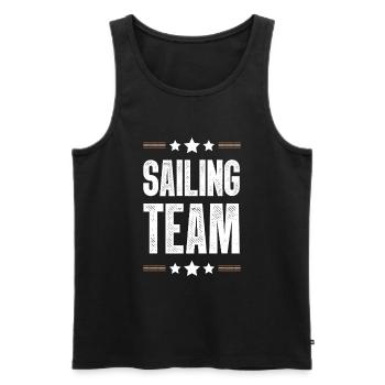 Equipe de voile - Débardeur bio Premium Homme - noir - Devant - Michal (187cm)