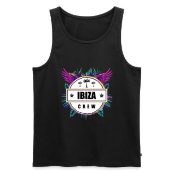 Ibiza Crew Tropisch - Männer Premium Bio Tank Top - Schwarz - Vorne - Michal (187cm)