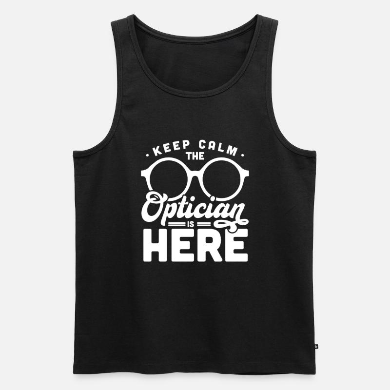 Optiker Optometrist - Männer Premium Bio Tank Top - Schwarz