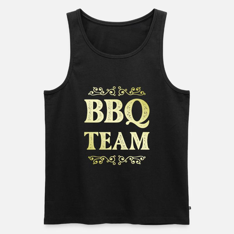 Bbq Team - Männer Premium Bio Tank Top - Schwarz