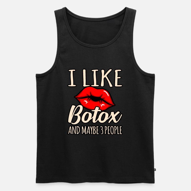 Botox - Männer Premium Bio Tank Top - Schwarz