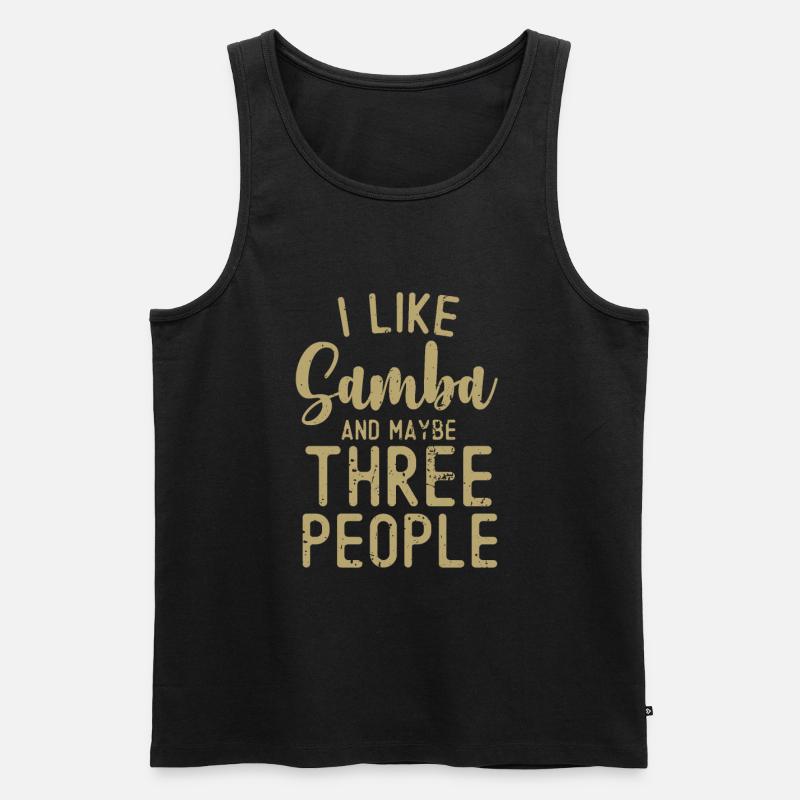 Samba - Männer Premium Bio Tank Top - Schwarz