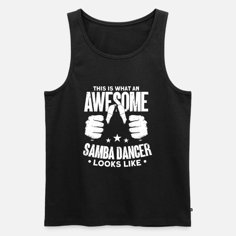 Samba - Männer Premium Bio Tank Top - Schwarz