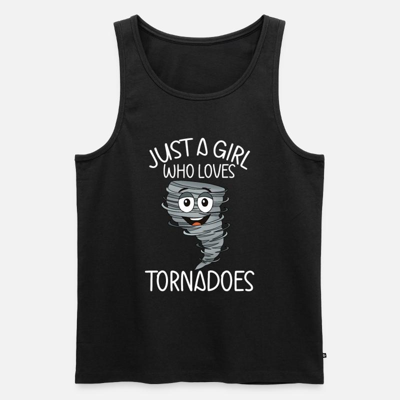Tornado - Männer Premium Bio Tank Top - Schwarz