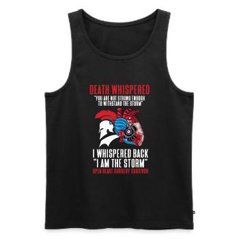 Operation Heart Gift - Men's Premium Organic Tank Top - black - Front - Michal (187cm)
