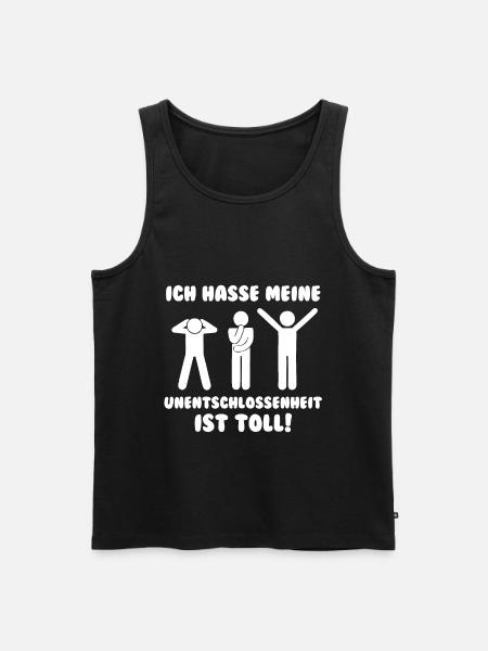 Lustger Spruch Geschenkidee - Männer Premium Bio Tank Top - Schwarz