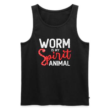 Compost Worms Gift - Men's Premium Organic Tank Top - black - Front - Michal (187cm)