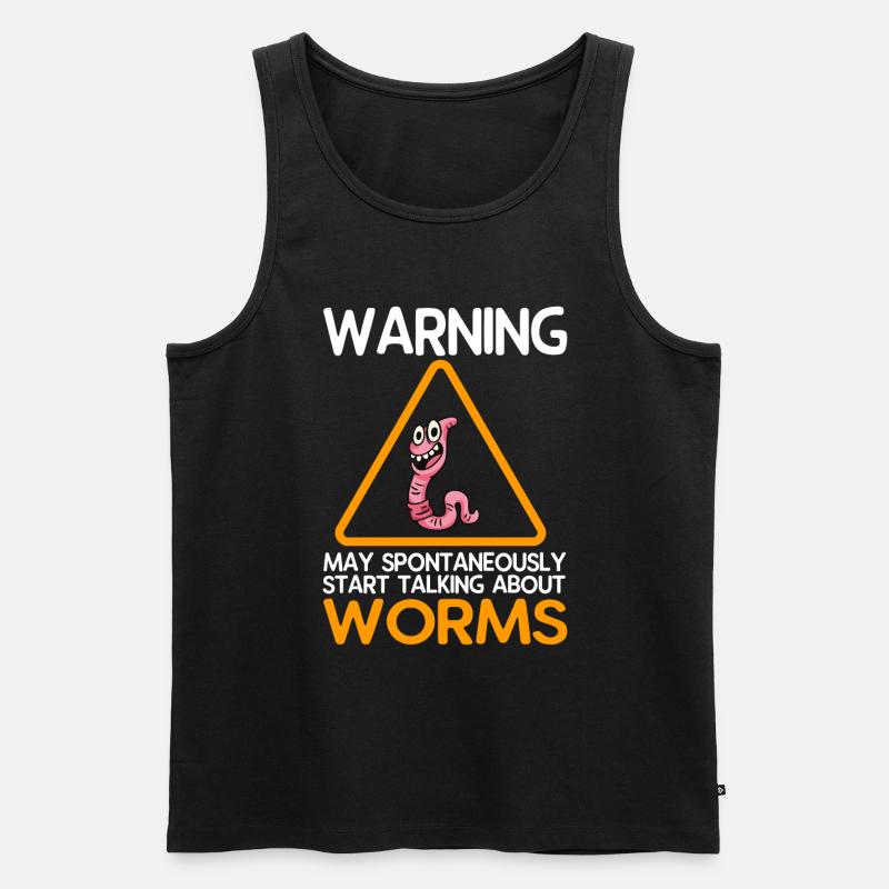 Kompost Würmer Geschenk - Männer Premium Bio Tank Top - Schwarz
