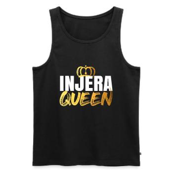 Traditional Ethiopian-Eritrean Injera bread - Men's Premium Organic Tank Top - black - Front - AI Model Male 178 light (178cm)