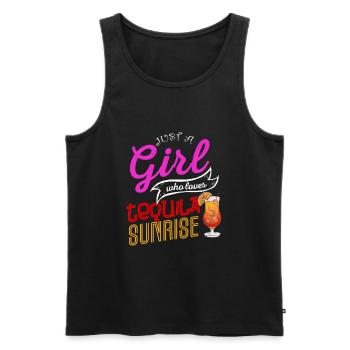 Tequila sunrise - Débardeur bio Premium Homme - noir - Devant - AI Model Male 178 light (178cm)
