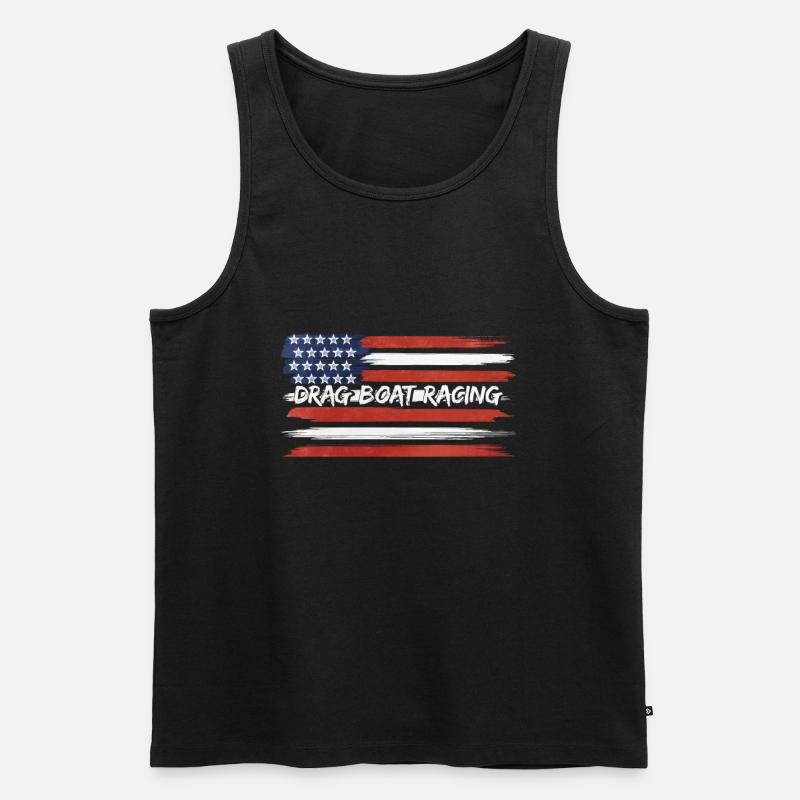 Drachenbootrennen Drachenboot - Männer Premium Bio Tank Top - Schwarz