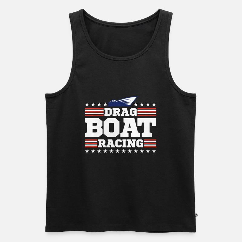 Drachenbootrennen Drachenboot - Männer Premium Bio Tank Top - Schwarz