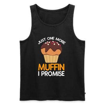 Muffin - Men's Premium Organic Tank Top - black - Front - Michal (187cm)
