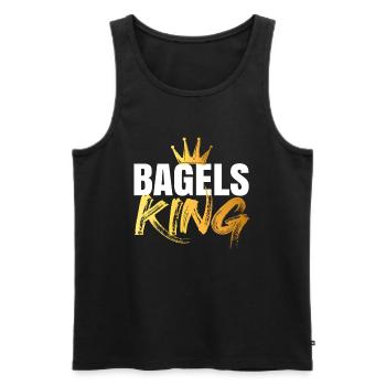 Bagel Bagels Geschenk - Männer Premium Bio Tank Top - Schwarz - Vorne - AI Model Male 178 light (178cm)