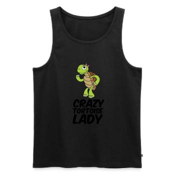 Black Toad Funny Girl Gift - Men's Premium Organic Tank Top - black - Front - AI Model Male 178 light (178cm)