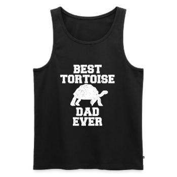 Best turtle dad ever - Men's Premium Organic Tank Top - black - Front - AI Model Male 178 light (178cm)