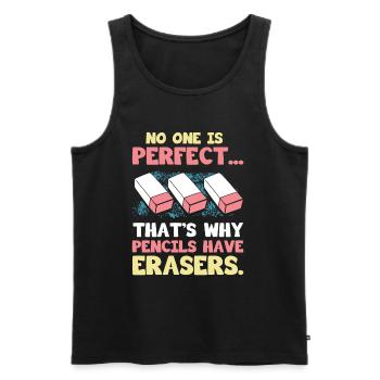 Eraser Costume Gift - Men's Premium Organic Tank Top - black - Front - AI Model Male 178 light (178cm)