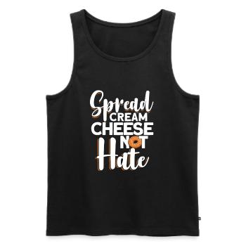 Bagel Gift Funny - Men's Premium Organic Tank Top - black - Front - Michal (187cm)