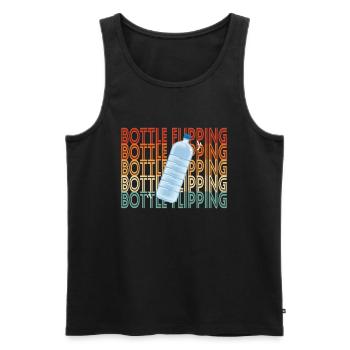 Water Bottel Flipping Geschenk Flaschendrehen - Männer Premium Bio Tank Top - Schwarz - Vorne - Michal (187cm)