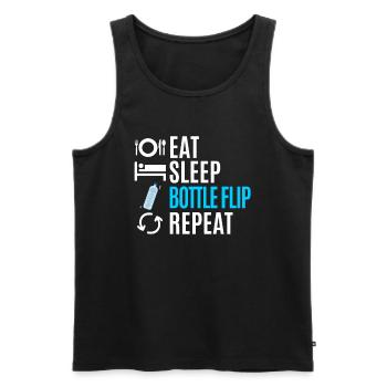 Water Bottel Flipping Gift Bottle - Débardeur bio Premium Homme - noir - Devant - Michal (187cm)