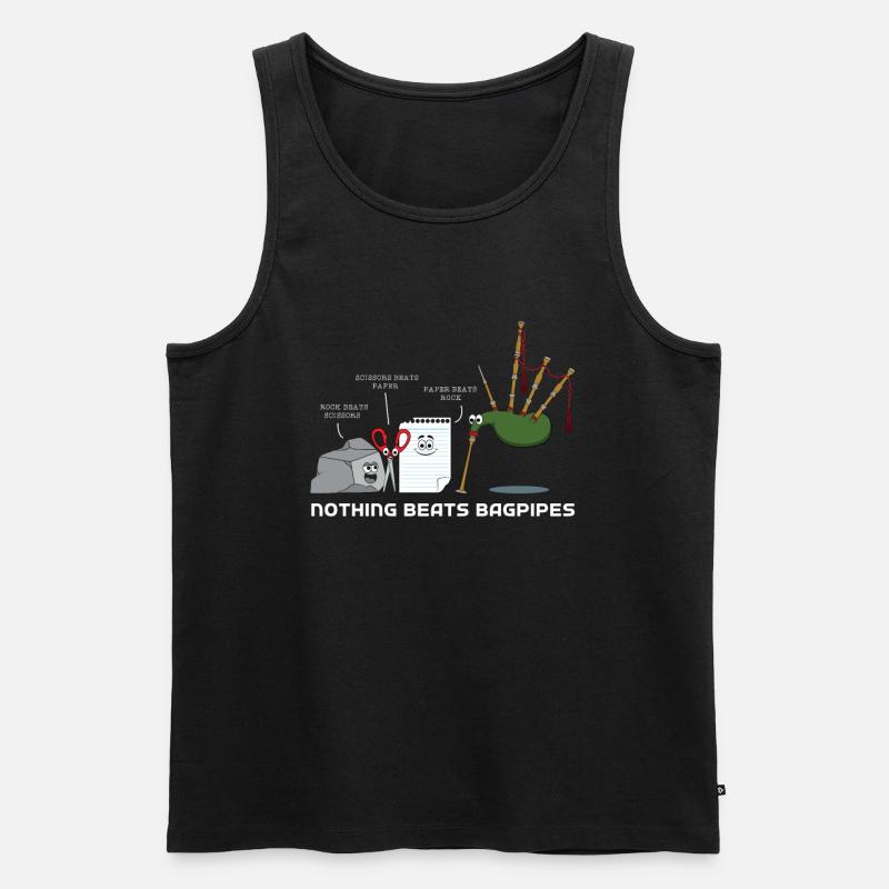 Dudelsack - Männer Premium Bio Tank Top - Schwarz
