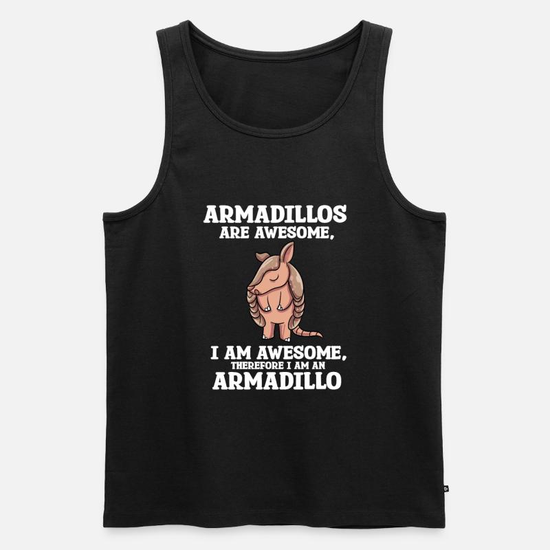Gürteltier Geschenk - Männer Premium Bio Tank Top - Schwarz