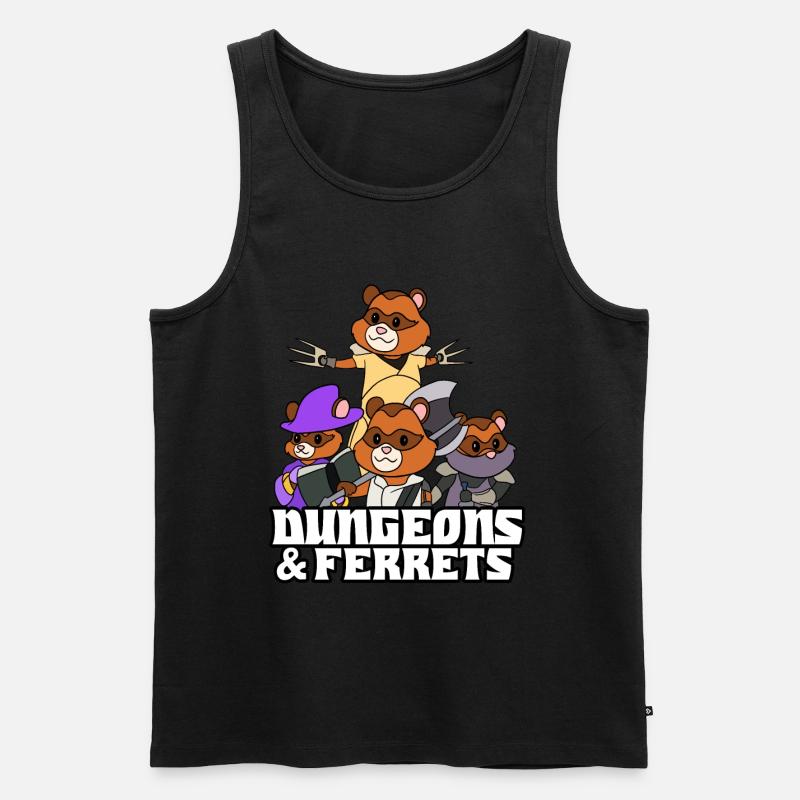 Frettchen - Männer Premium Bio Tank Top - Schwarz