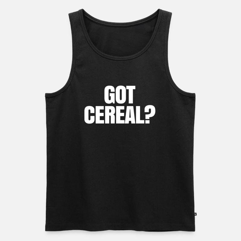 Müsli - Männer Premium Bio Tank Top - Schwarz
