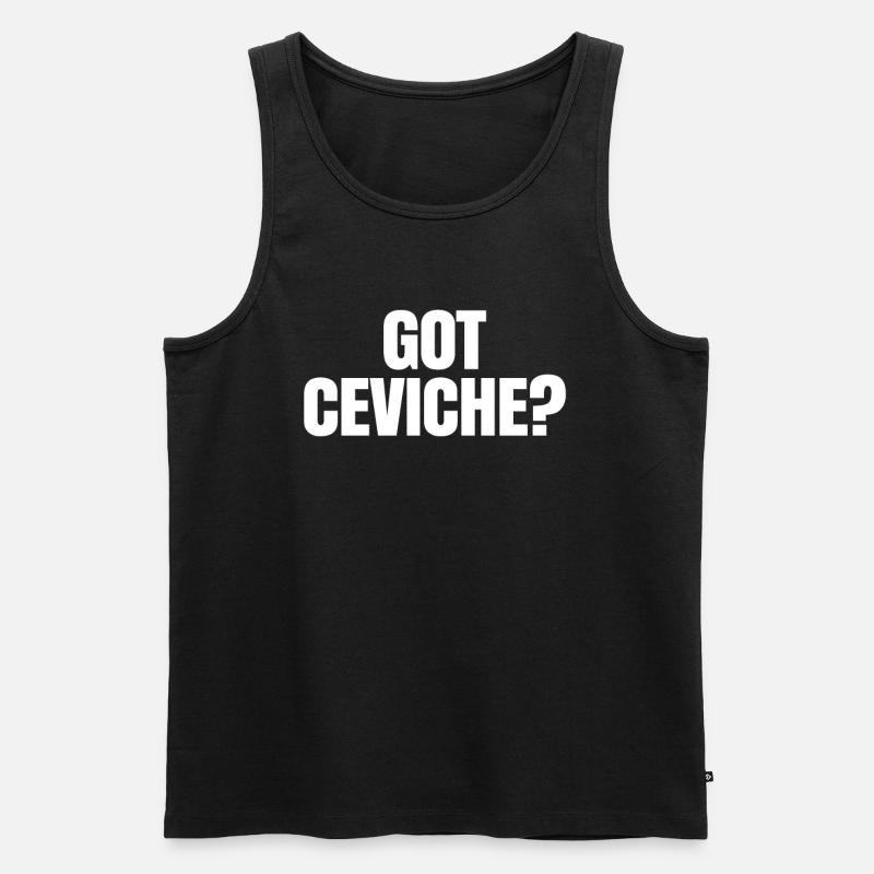 Ceviche Geschenk - Männer Premium Bio Tank Top - Schwarz