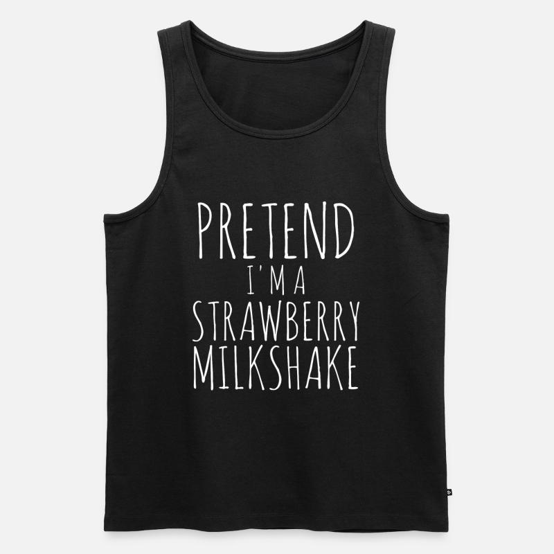 Milchshake Milchdrink Milch Geschenk - Männer Premium Bio Tank Top - Schwarz
