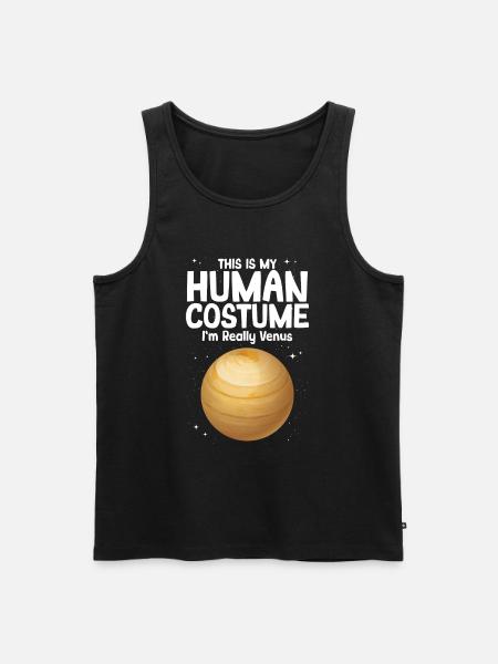 Venus - Men's Premium Organic Tank Top - black