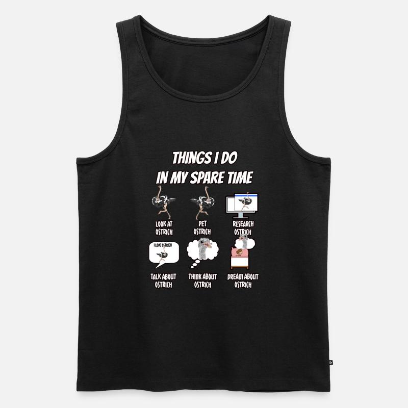 Strauß Emu Geschenk - Männer Premium Bio Tank Top - Schwarz