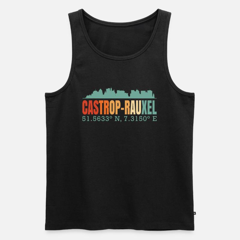 Castrop-Rauxel - Männer Premium Bio Tank Top - Schwarz