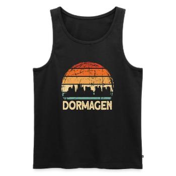 Dormagen - Débardeur bio Premium Homme - noir - Devant - Michal (187cm)