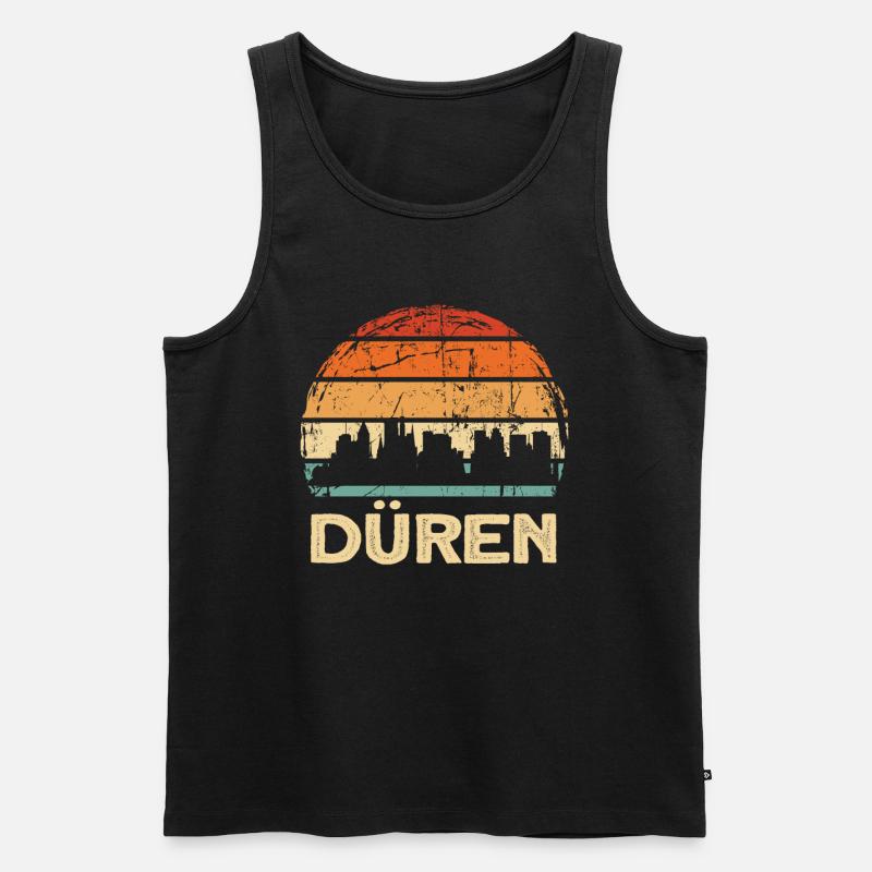 Düren - Männer Premium Bio Tank Top - Schwarz
