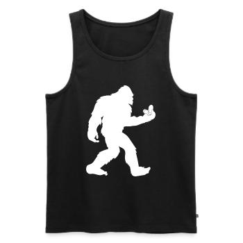 Garlic Garlic Bread Food Gift - Men's Premium Organic Tank Top - black - Front - Michal (187cm)