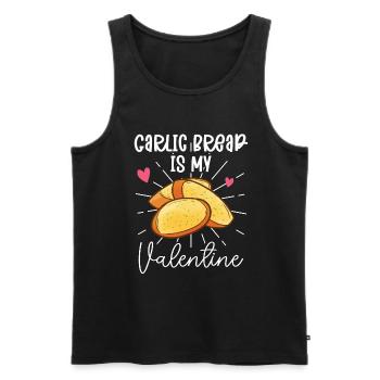 Garlic Garlic Bread Food Gift - Men's Premium Organic Tank Top - black - Front - Michal (187cm)