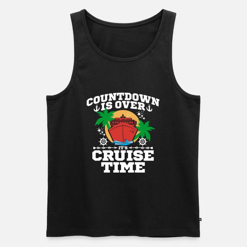 Kreuzfahrt - Männer Premium Bio Tank Top - Schwarz