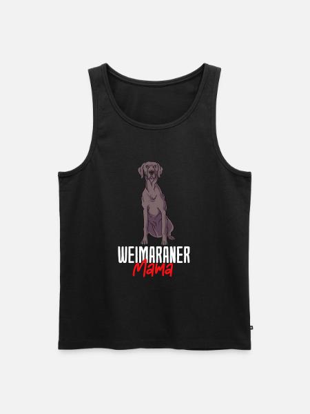 Weimaraner - Männer Premium Bio Tank Top - Schwarz