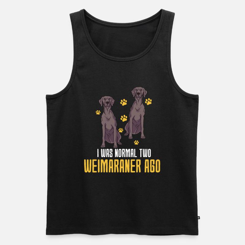 Weimaraner - Männer Premium Bio Tank Top - Schwarz