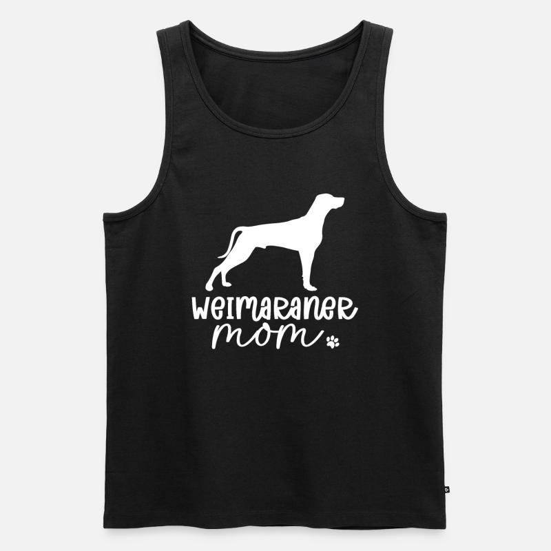 Weimaraner - Männer Premium Bio Tank Top - Schwarz