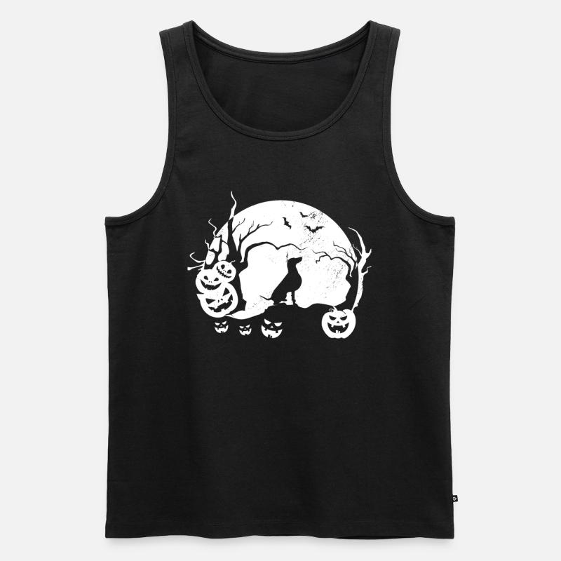 Weimaraner - Männer Premium Bio Tank Top - Schwarz