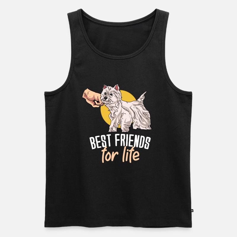 West Highland Terrier - Männer Premium Bio Tank Top - Schwarz